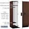 Salsbury Industries 1 Tier Designer Locker, 54"Wx76"Hx21"D, 3 Door, Mahogany 18-21361MAH - alternate 5